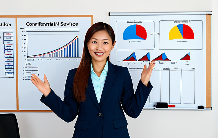 Professional Businesswoman Explaining a Concept**

"A confident businesswoman in a modest &aacute;o d&agrave;i, standing in front of a whiteboard filled with colorful diagrams explaining a customer service concept, fully clothed, appropriate attire, safe for work, perfect anatomy, correct proportions, natural pose, friendly expression, bright and modern office setting, professional presentation style, high quality, family-friendly."

**