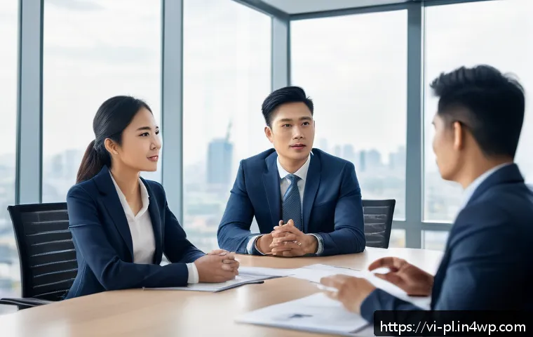 질의응답 세션의 주제와 관련된 사례 연구 - A professional Vietnamese business meeting scene in a modern office, featuring a confident male and ...