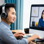 Home 19 질의응답 세션의 진행 과정에서의 역할 분담 - A professional online Q&A session setting featuring a diverse group of Vietnamese participants engag...