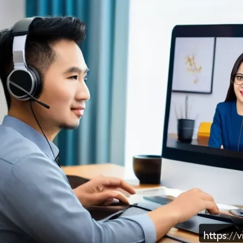 Home 31 질의응답 세션의 진행 과정에서의 역할 분담 - A professional online Q&A session setting featuring a diverse group of Vietnamese participants engag...